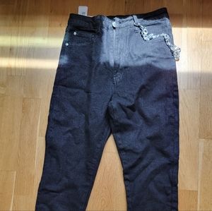 WeWoreWhat Slit Hem Stretch Jeans 29" Inseam